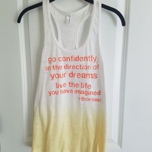 Never worn. Racerback tank.